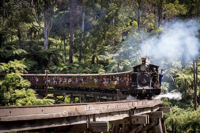1 day Puffing Billy Steam Train and Wildlife Tour from Melbourne - Riding Puffing Billy through the forest