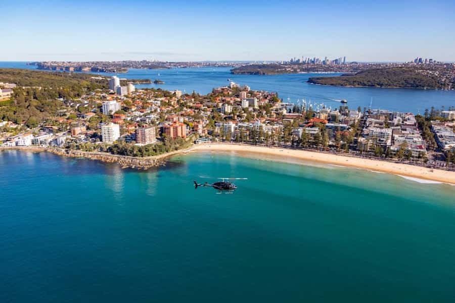 30 Minute Shared Sydney Harbour Scenic Helicopter Tour - Manly, Dee Why, and Curl Curl below