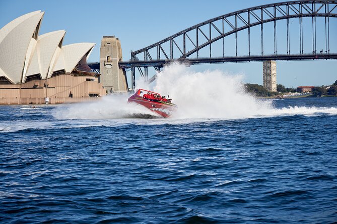 30-Minute Sydney Harbour Jet Boat Thrill Ride - Starting at Circular Quay with Sydney in front of you