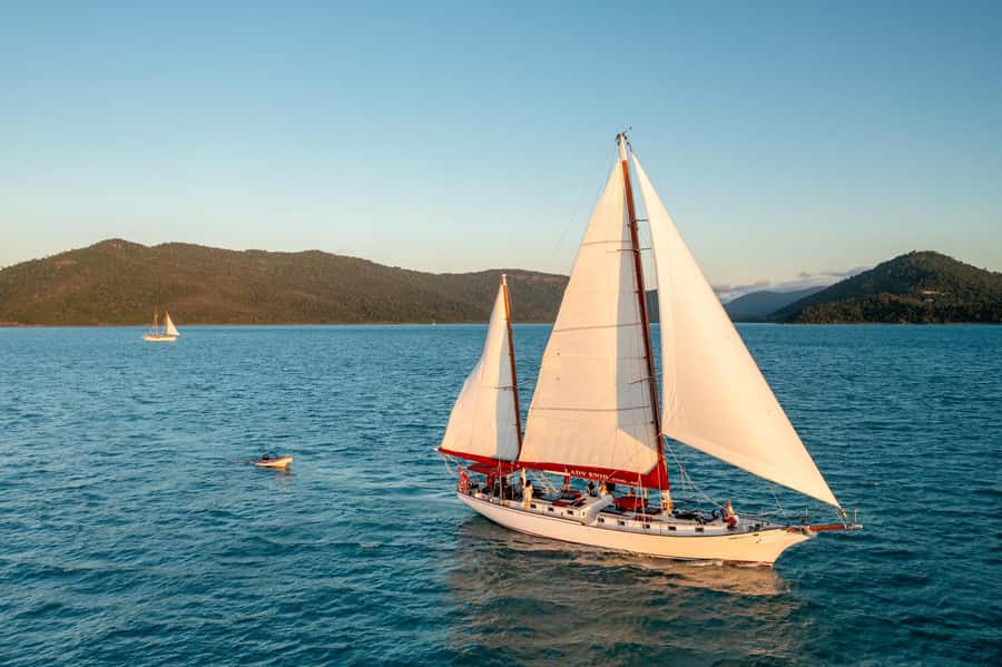 Airlie: Adults Only Sunset Sail with Aperol Spritz/Antipasto - The yacht is the attraction, not just the transport