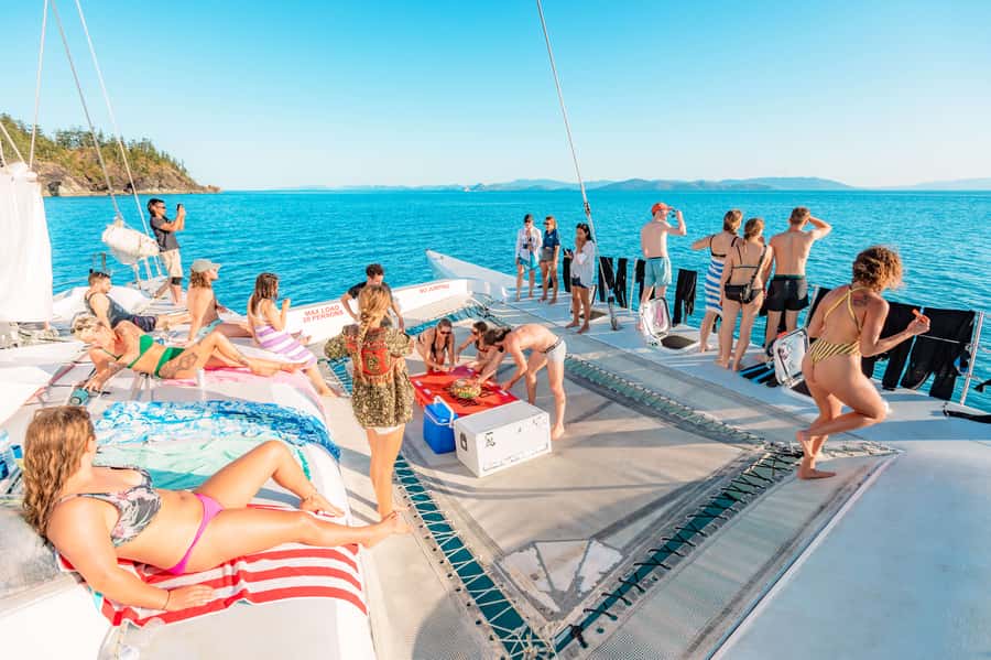 Airlie Beach: 2-Day Whitsunday Islands Sailing Snorkel Tour - Setting out from Coral Sea Marina