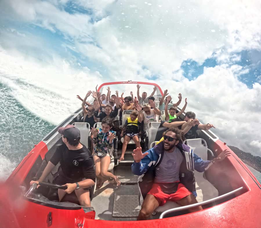 Airlie Beach: 30-Minute Jet Boat Ride - The first minutes: safety, goggles, and a view of the marina