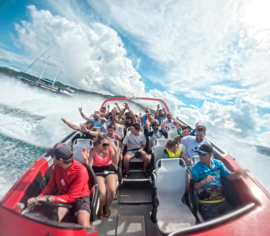 Airlie Beach: 30-Minute Jet Boat Ride - Pioneer Bay at full speed