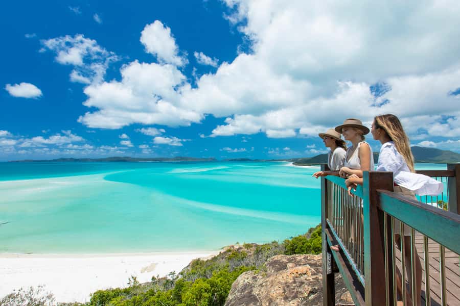 Airlie Beach: Great Barrier Reef & Whitehaven Beach Tour - Hill Inlet gives you the postcard view