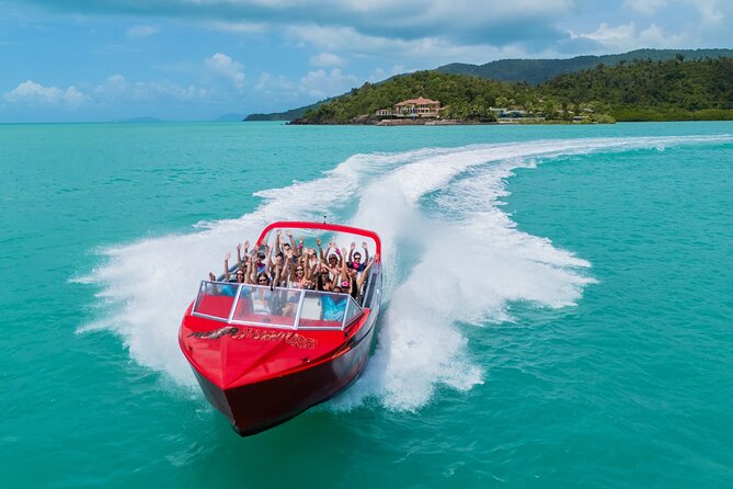Airlie Beach Jet Boat Thrill Ride - Leaving Coral Sea Marina for Pioneer Bay