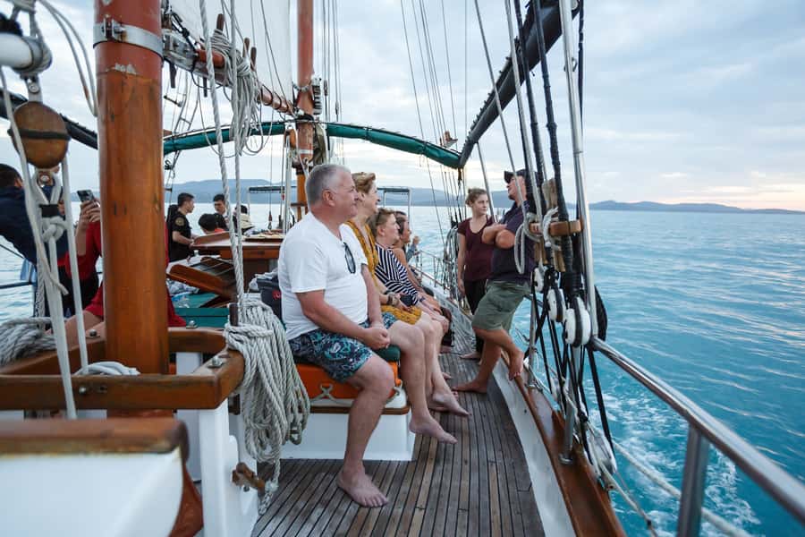 Airlie Beach: Providence Whitsundays Tallship Sunset Sail - Meeting the Providence V at Coral Sea Marina