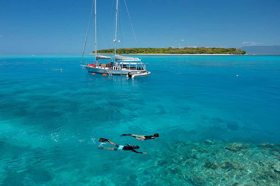Cairns: Green Island & Great Barrier Reef Sailing Tour - Lunch with time to warm up and refuel