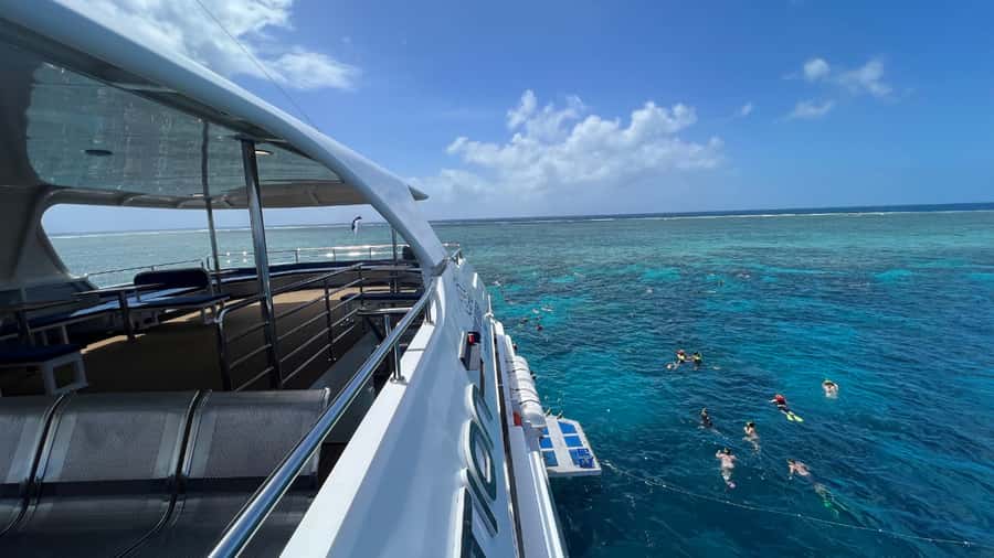 Cairns: Outer Great Barrier Reef Full-Day Tour with Lunch - The return trip, wine, and practical extras