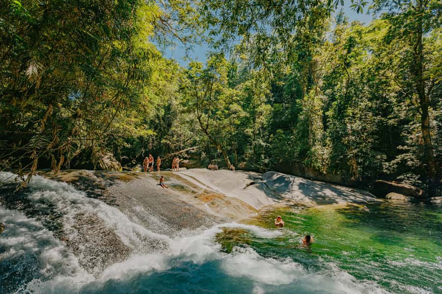 Cairns: Waterfall Tour with Lunch - Lake Eacham, a quiet crater lake in the forest