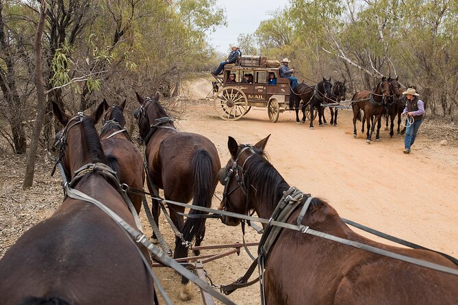Cobb & Co Stagecoach Experience in Longreach - The Old Time Tent Show at midday
