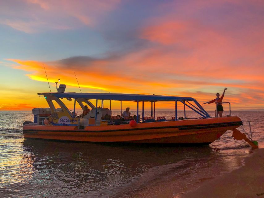 Darwin: Sunset Harbour Cruise with Fish and Chips Dinner - The possible sandbar and faster finish