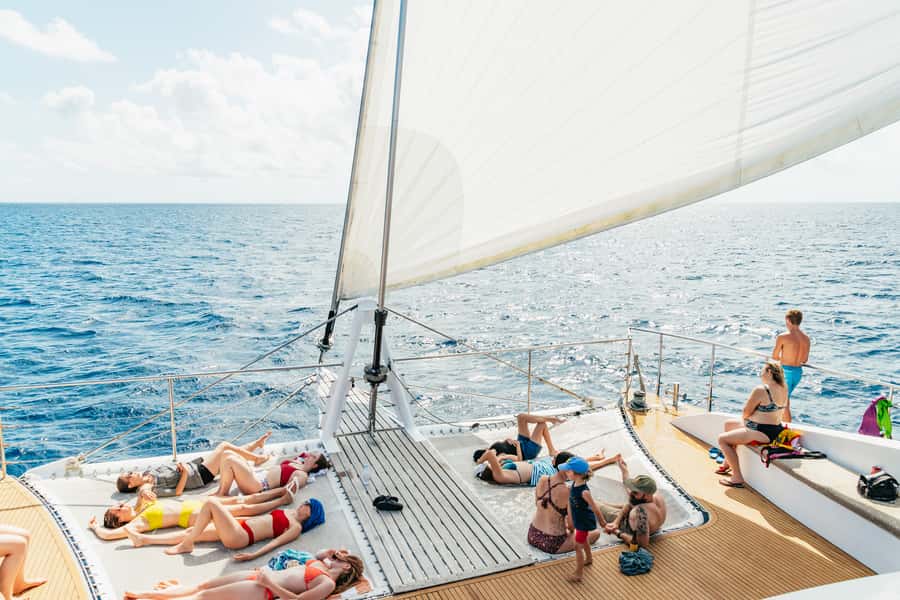 From Cairns: Great Barrier Reef Cruise by Premium Catamaran - First reef stop: your best chance to get comfortable