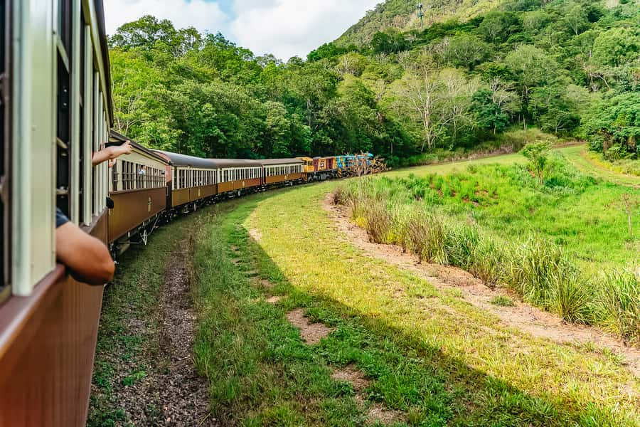 From Cairns: Self-Guided Kuranda Trip with Train and Skyrail - Kuranda village: markets, food, and paid attractions