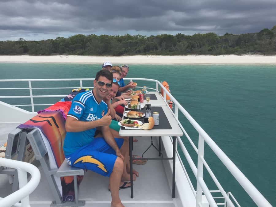 From Hervey Bay: Half-Day K'gari Fraser Island Beach Cruise - The BBQ lunch gives the return trip a local touch