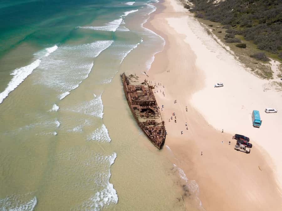 From Hervey Bay: K'gari, Fraser Island Two-Day Coach Tour - Indian Head and the long beach drive