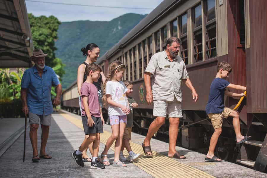 From Port Douglas: Kuranda Tour with Skyrail & Scenic Train - Palm Cove at sunset