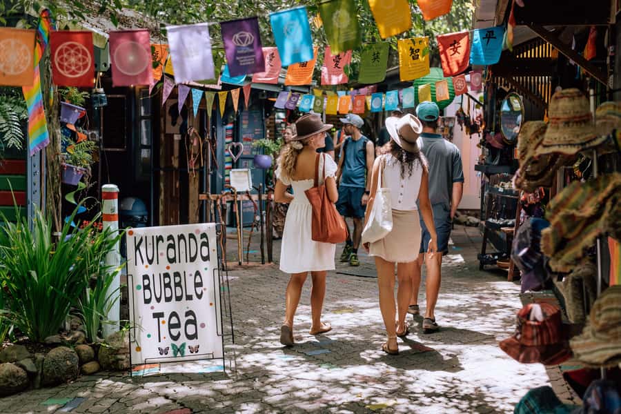 From Port Douglas: Kuranda via Scenic Rail or Skyrail Option - What the $116 price includes