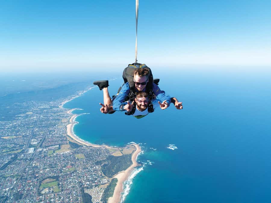 From Sydney: Tandem Skydive Experience over Beach - A beach landing with a proper finish