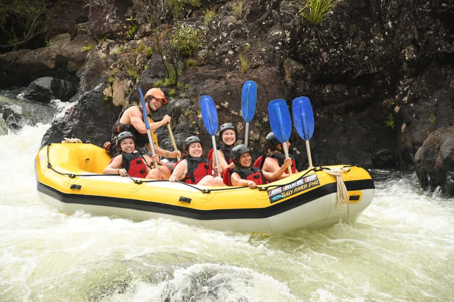 Full Day White Water Rafting From Cairns or Mission Beach - Up to three hours of rainforest white water