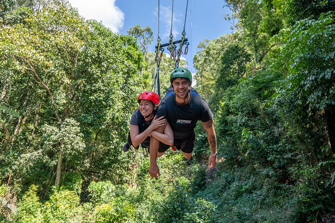 Giant Swing Skypark Cairns by AJ Hackett - Taking the bungy jump alone or in tandem