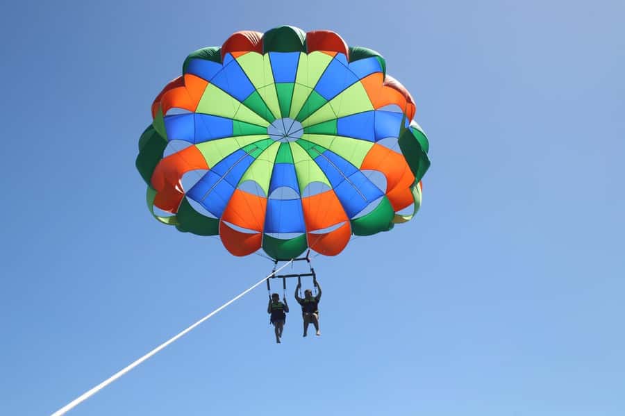 Gold Coast: Surfers Parasailing with Free Photos - The view, wildlife, and the photo package