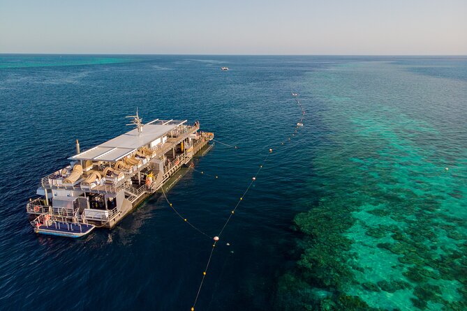 Great Barrier Reef Full Day Adventure - Reefworld pontoon: a floating base for the day