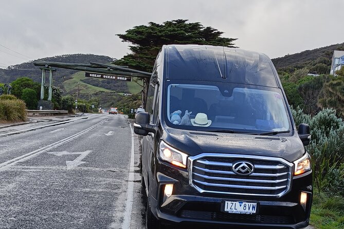 Great Ocean Road Tour Reverse –SML GRP-DLUX Mini Bus Hotel Pickup - Apollo Bay: lunch with a clock running
