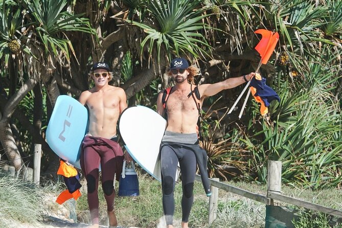 Half Day Guided Surf Lesson in Byron Bay - Learning on land before entering the water