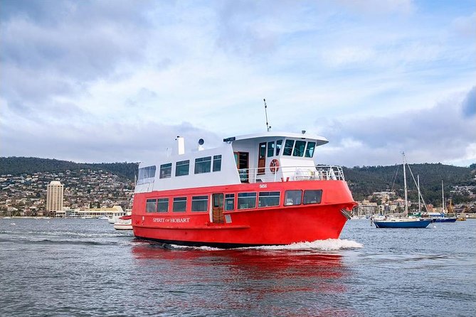 Hobart Sightseeing Cruise including Iron Pot Lighthouse - Leaving the river for open Storm Bay