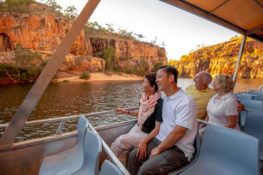 Katherine Gorge & Edith Falls Full-Day Tour from Darwin - Cruising the two gorges by boat