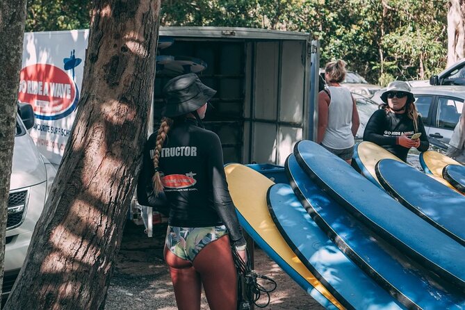 Learn to Surf at Noosa on the Sunshine Coast - Getting the right board and clothing