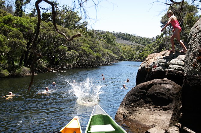 Margaret River Canoe Tour Including Australian Wild Food Lunch - Returning downstream to the starting point