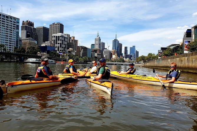 Melbourne City Sights Kayak Tour - Getting comfortable in a double kayak