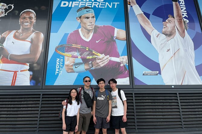 Melbourne Park Tennis Experience - Margaret Court Arena and Rod Laver Arena from the outside