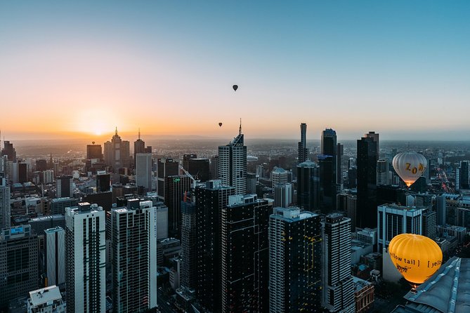 Melbourne Sunrise Hot Air Balloon Ride with GoPro Photos - One calm hour above Melbourne