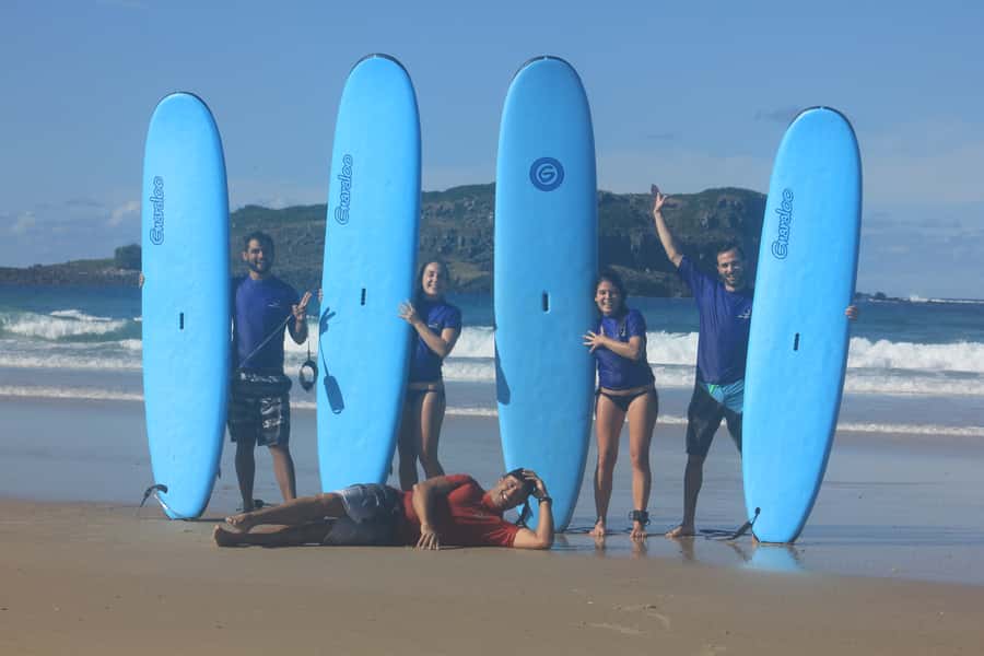 Miami: Group Surf Lesson - Meeting the surf van at Tallebudgera