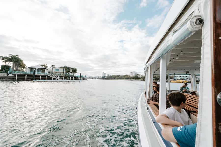 Mooloolaba: Canal Cruise with Commentary - Leaving the Wharf and entering Mooloolah Island