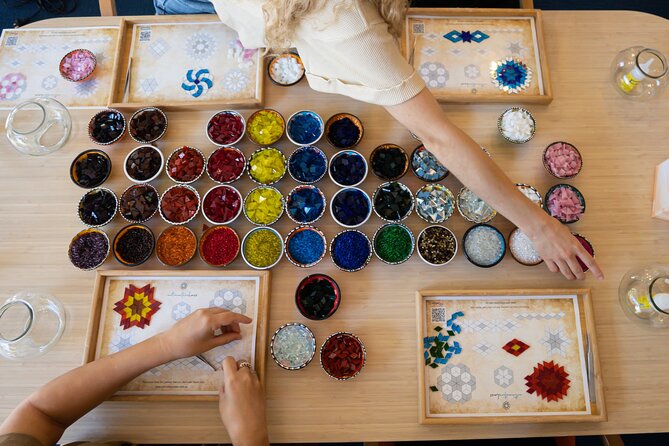 Mosaic Art Classes Sydney: Turkish Lamp Workshop - Building the candle holder with glass and glue