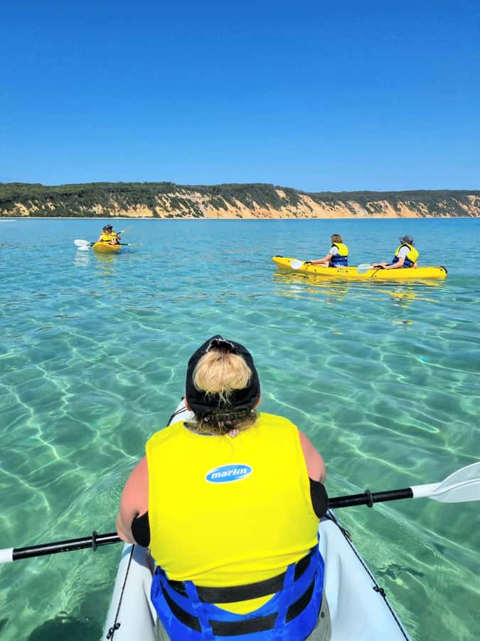 Noosa: Epic Ocean Kayak with Dolphins & 4WD Beach Adventure - From The J Noosa to the North Shore ferry