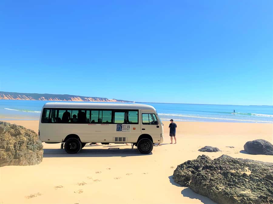 Noosa: Epic Ocean Kayak with Dolphins & 4WD Beach Adventure - The Double Island Point lighthouse and coastal views