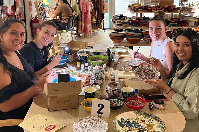 Paint and Sip Classes Sydney: Ceramic Plates & Bowls - A creative pause at 191 William Street