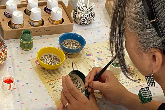 Paint and Sip Classes Sydney: Ceramic Plates & Bowls - BYO wine, apple tea, and Turkish delights