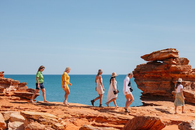 Panoramic Sightseeing Bus Tour - Discover Broome! - Roebuck Bay and the port area show Broome beyond the beach