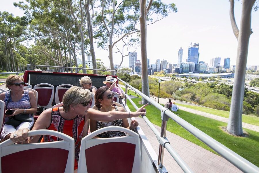 Perth: Hop-on Hop-off Sightseeing Bus Ticket - The WACA, Perth Mint, and Crown Perth
