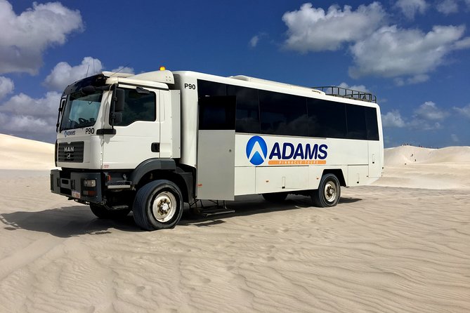 Pinnacles Desert, Koalas and Sandboarding 4WD Day Tour from Perth - Lancelin dunes: 4WD thrills and sandboarding