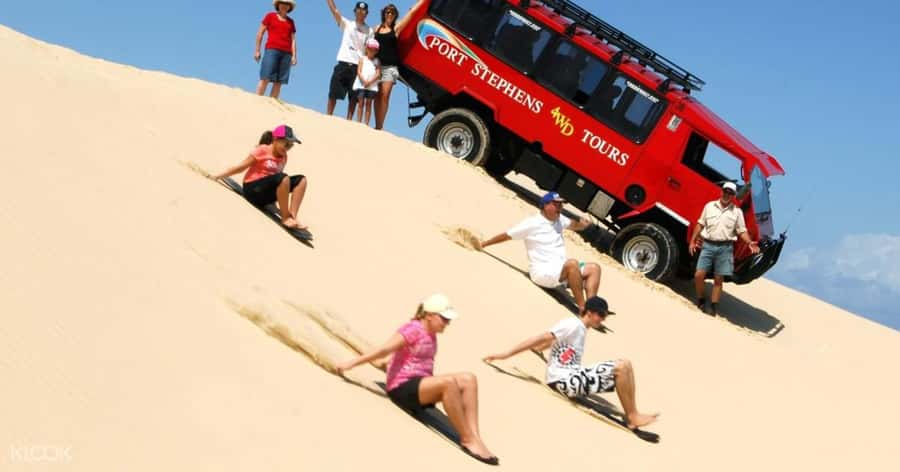 Port Stephens: Dolphin Cruise, Lunch, Koalas & Sandboarding - Lunch with Port Stephens views