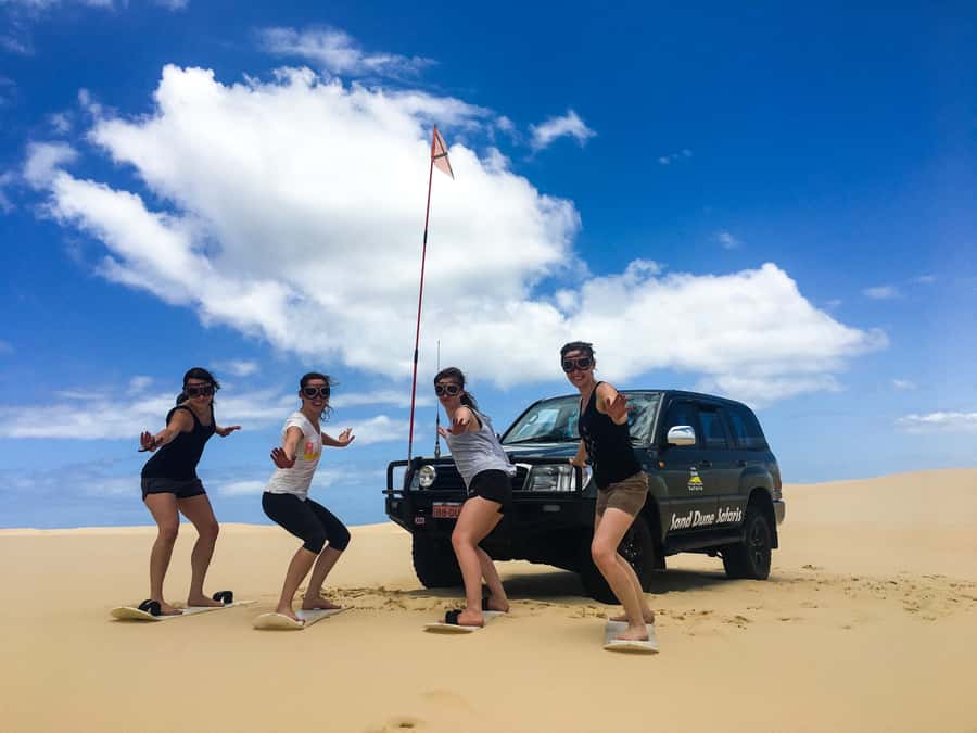 Port Stephens: Unlimited Sandboarding with 4WD Dune Transfer - From Anna Bay car park to the open dunes