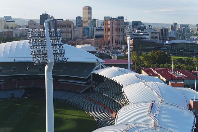 RoofClimb Adelaide Oval Experience - The Riverbank platform and the famous lean-out