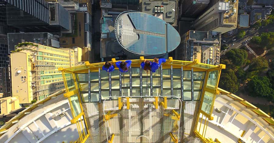 Skywalk at The Sydney Tower Eye: Ticket & Tour - The glass floor and the official photograph