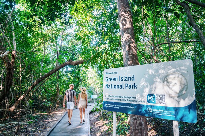 Snorkelling or Glass Bottom Boat at Green Island from Cairns - Green Island National Park and its unusual rainforest
